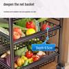 Modern 4-Tier Floor-Standing Fruit and Vegetable Storage Rack
