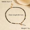 GEMCHIC Women's Layered Beaded Necklace with Star and Cat Eye Pendant - Stainless Steel Gold Tone Choker for Summer Fashion