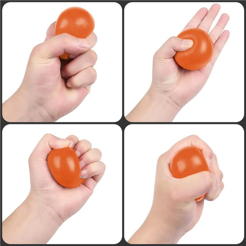 7cm High Elasticity Grasping Ball Finger Strengthening Grasping Massager Exerciser Ball Squeezing Training Muscle Exerciser