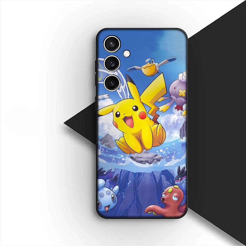 Phone Cover for Samsung Galaxy S25 S24 S23 FE Ultra Plus S7 Edge S25+ S23+ A56 5G Soft Case Charmander P-Pokemons P-Pikachus GO