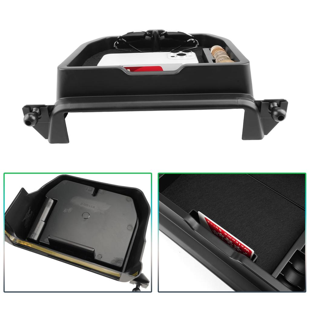 Rear Storage Box for Suzuki Fronx Navigation Screen with Smartphone Holder Rear Tray for Fronx Navigation Large Multifunctional Easy Car [GAFAT]