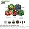 Felt Grow Bag Rectangle Planting Nursery Pot Outdoor Garden Flower Planting Bag with Handle Garden Vegetable Planting Container
