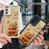 Phone Case: 2D Flat Samsung Galaxy A34 A35 M05 M06 S20 S22 S21 FE Plus 5G Step Protection Case, Lucky Bear, Christmas and Halloween Gift