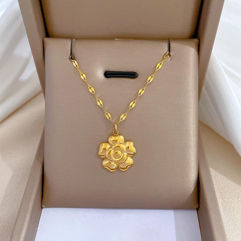 Real Gold Electroplating In The Furnace, Good Color Retention, Cold Necklace, Female Collarbone Chain With Jewelry