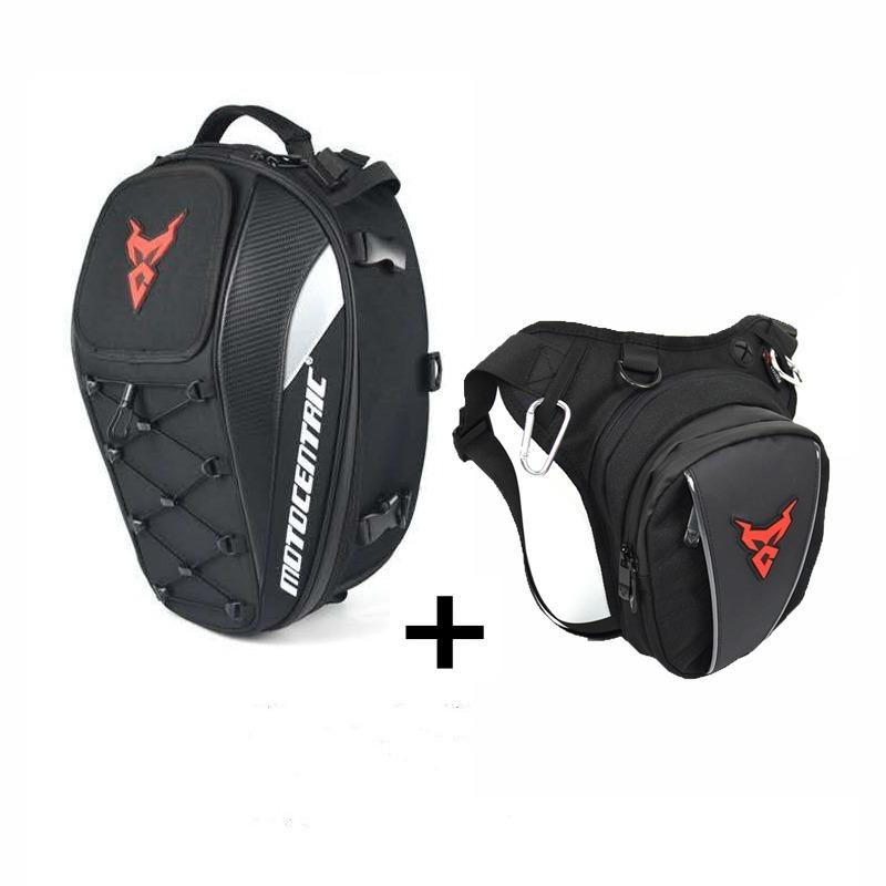 Motorcycle Bag Waterproof Drop Leg Side Bags Backpack Tail Multifunction Rear Seat Bag High Capacity Ride Outdoor For Cafe Racer