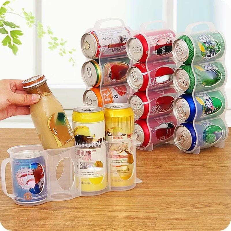 Haushalts-Praktische Biergetränke-Aufbewahrungsbox Küchen-Kühlschrank-Flaschenhalter Kühl-Organizer für Getränke