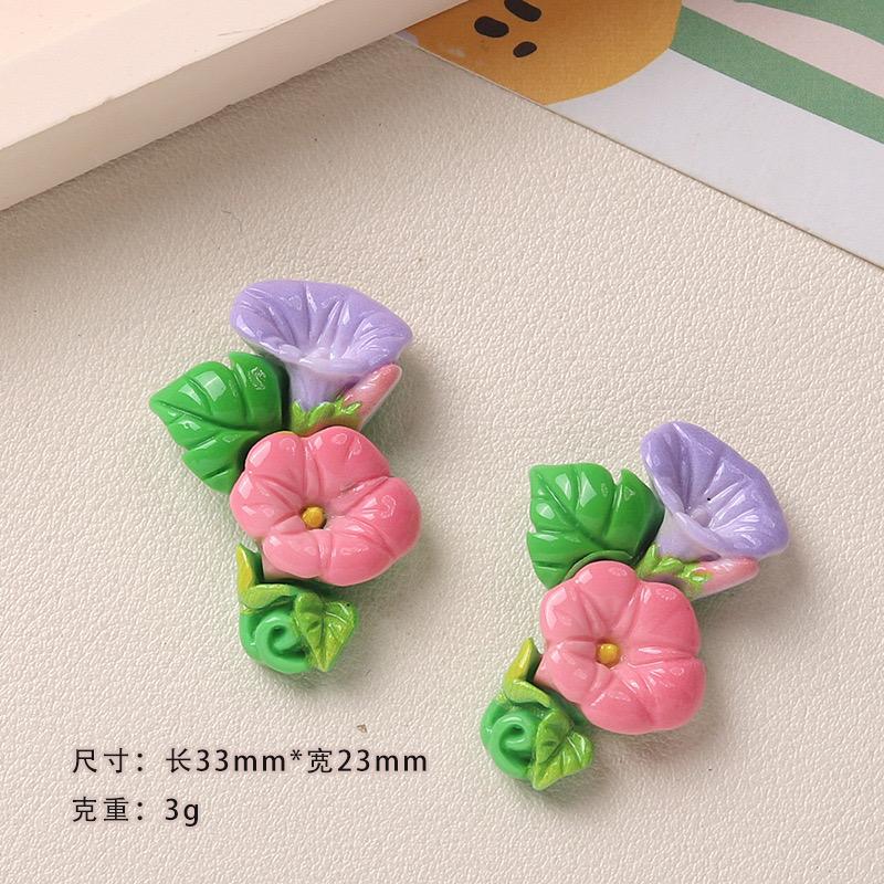 10PCS New Resin Cute Sunflowers, Tulips and Assorted Flowers Flatback Stone Home Decor Figurine Scrapbook DIY Accessories Craft