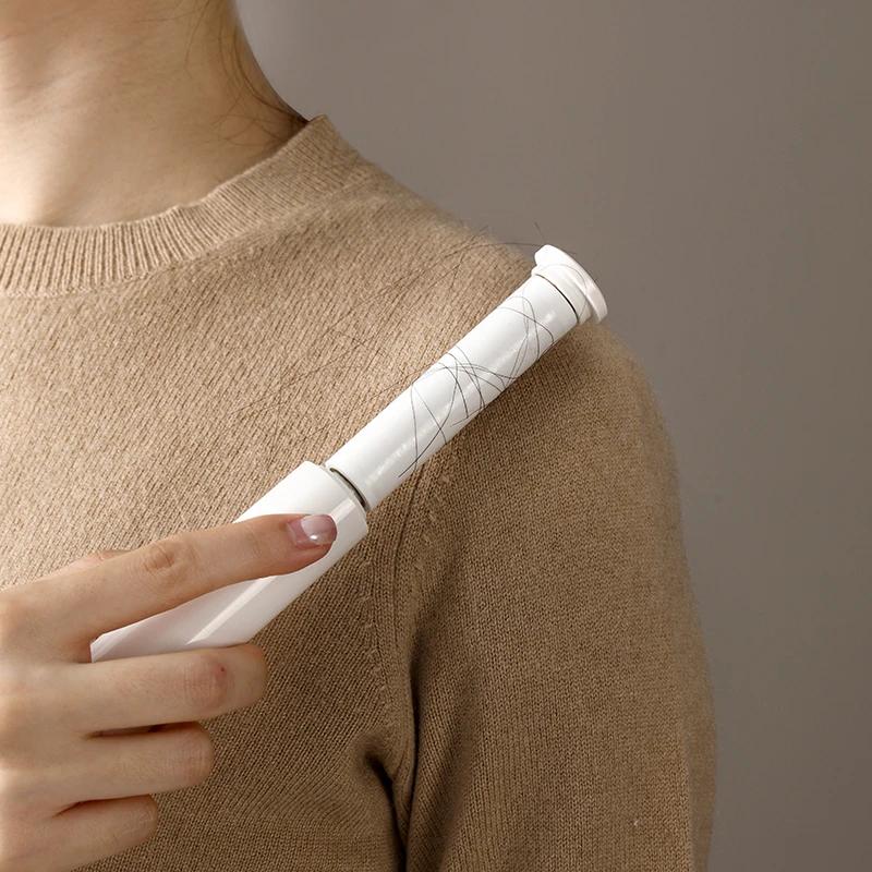 Portable Mini Clothing Lint Roller For Vercoats Woolen Clothes Static Electricity Grooming Brush for Pet Hair