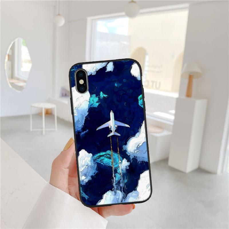 QT1 Airplane Red New High-End Phone Case for OPPO A3 Pro A40 A60 A80 A15 A15S A16 A16S A12 A16K A17 A17K A53 A53S A54 A54S A58
