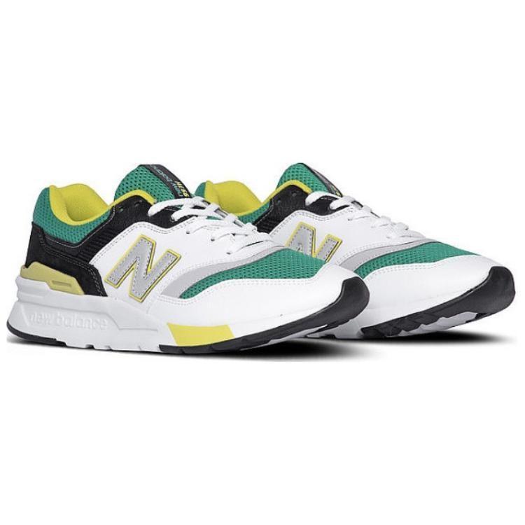 New Balance NB 997H Lightweight Low Top Running Shoes Men's White Green CM997HZL