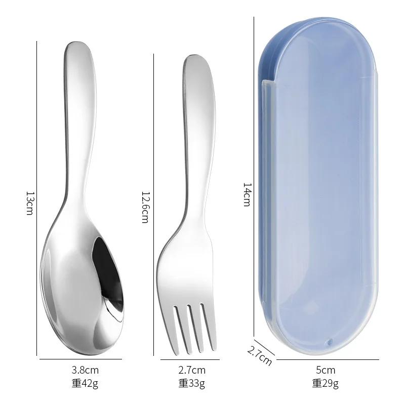 

2 шт. 1 набор портативных ложек и вилок, столовых приборов для кемпинга на открытом воздухе, набор столовых приборов из нержавеющей стали для походов, походов, приготовления пищи на открытом воздухе