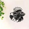 Metal Wall Art Lionfish Sea Theme Home Decor Living Room Bedroom Coastal Beach House Wall Hanging Unique Gift