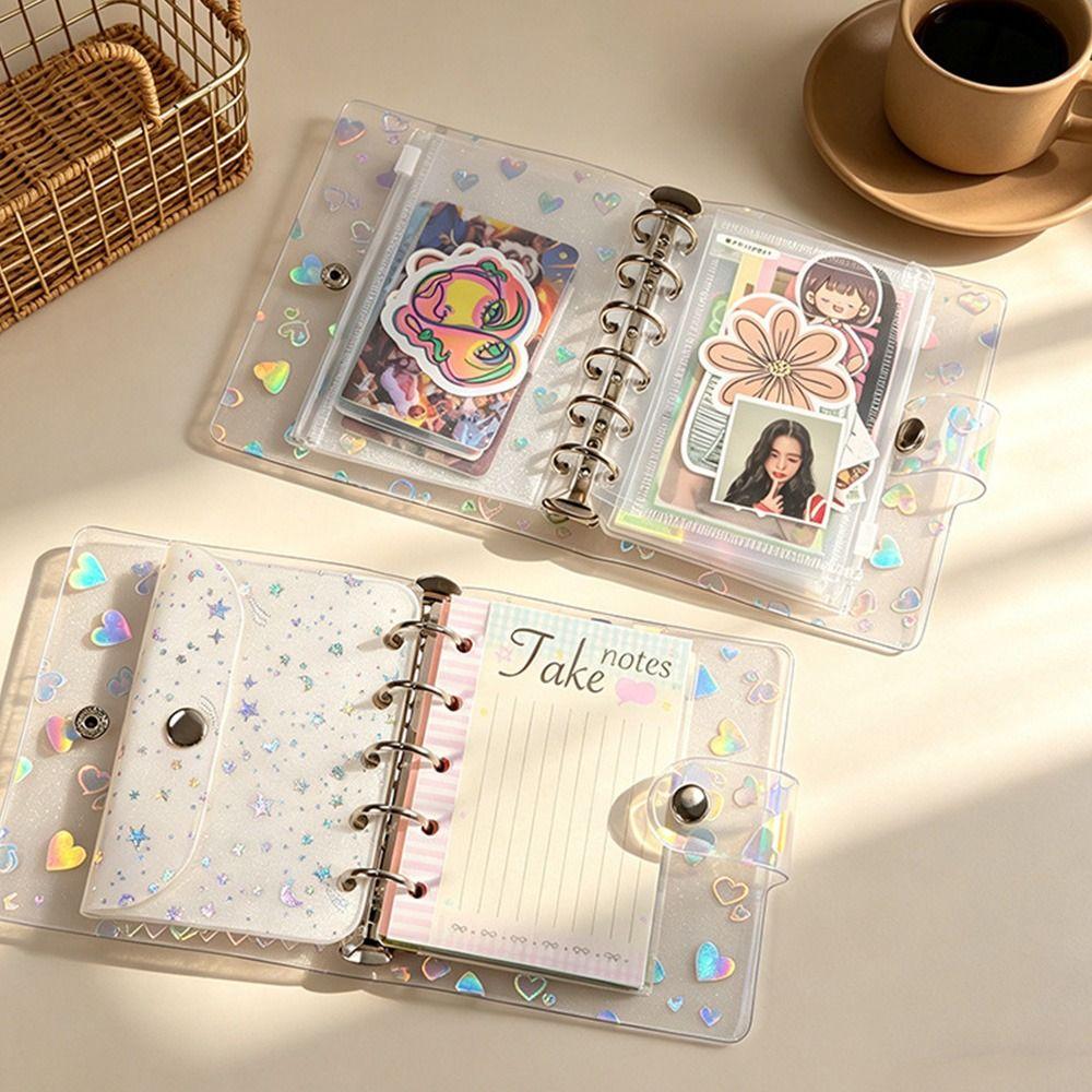 A5/A6/A7/M5 Binder Cover PVC Planner Cover New Loose-Leaf Notebook Shell  Students