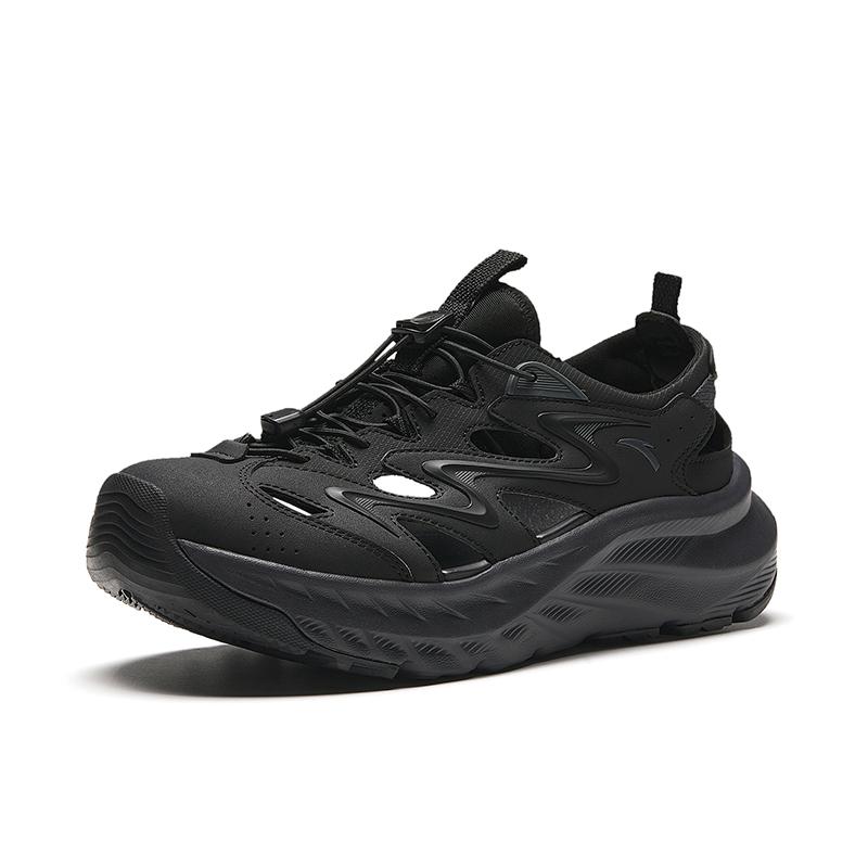 New Anta Life Collection Breathable River Trekking Shoes Men's Black Gray 912428502-3