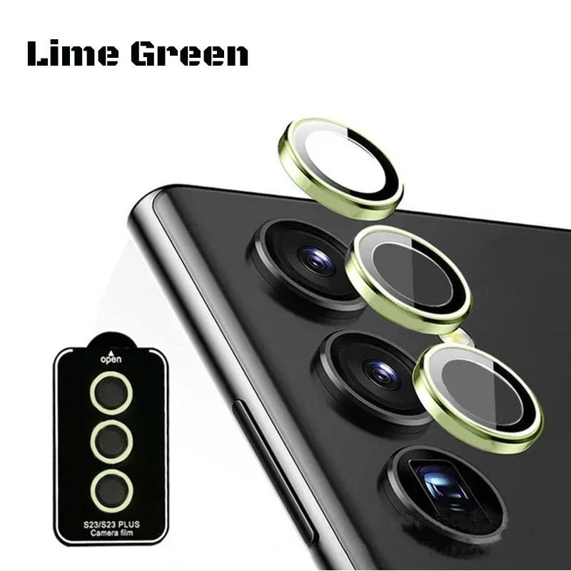 Metal Lens Ring Case For Samsung S24 Ultra S23 FE S22 Plus A15  A35 A55 A14 A24 A34 A54 Camera Lens Screen Protector Film Cover