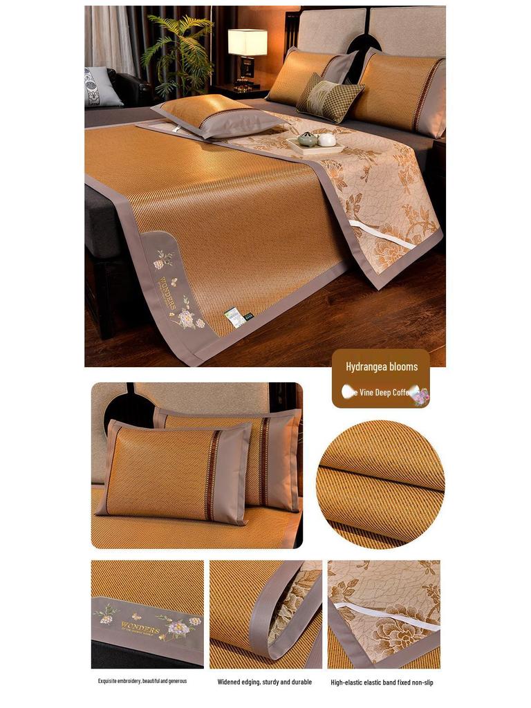 Summer Double-Sided Ice Rattan & Bamboo Cooling Mat