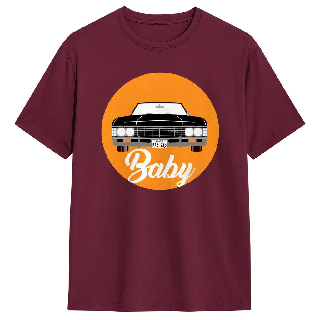 Harajuku T Shirt Beach Baby Supernatural Car Novelty TShirts  Cotton Tee Shirt for Unisex Y2K Funny Printed Short Sleeve Top Tees