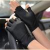 Sunblock Fingerless Gloves for Women Outdoor Activity Wrist Length Driving Gloves Light Weight Fingerless Sunblock Glove