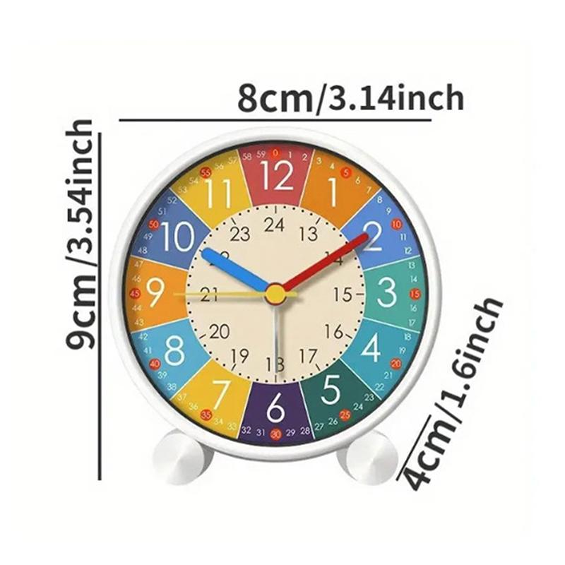 Early Learning Desktop Alarm Clock Children Wake Up Alarm Clock Living Room Bedroom Silent Desktop Clock