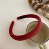 Hair Hoop Candy Color High Elasticity Soft Sponge Headband No Pressure Corduroy Texture Thickened Design Face Wrap Hair Organizer