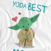 STAR WARS Womens/Ladies Best Mom Baby Yoda Mothers Day T-Shirt