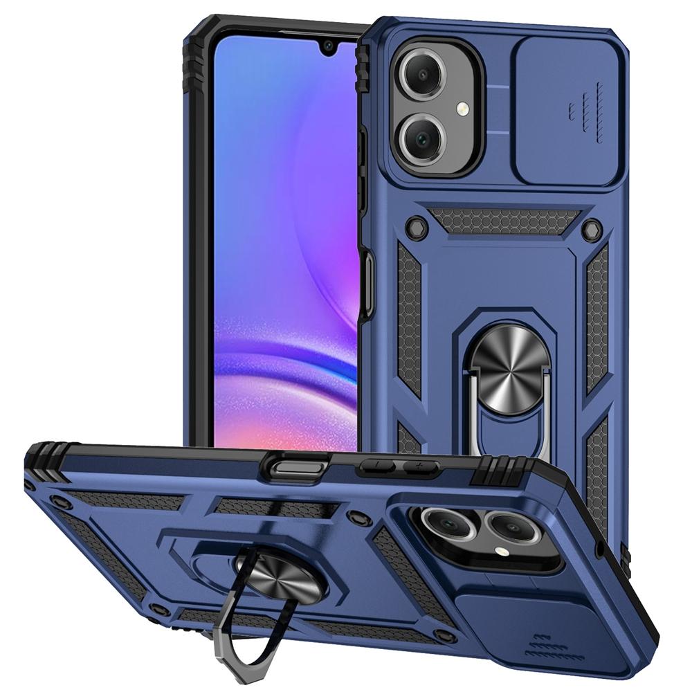 For Samsung Galaxy A07 Case Car Magnetic Ring Stand Armor Phone Cases for Galaxy A07 A 07 GalaxyA07 Slide Lens Protection Cover
