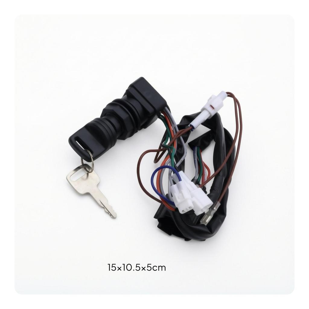 Ignition Switch with Key Wired Outboard Motor Start Waterproof