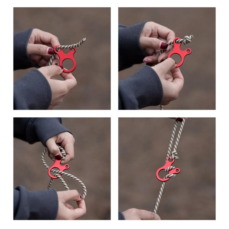 10 Stück Aluminiumlegierung Zeltseilschnalle Zeltbefestigung Spanner Abspannseil Kordelversteller Campingzubehör Langlebig