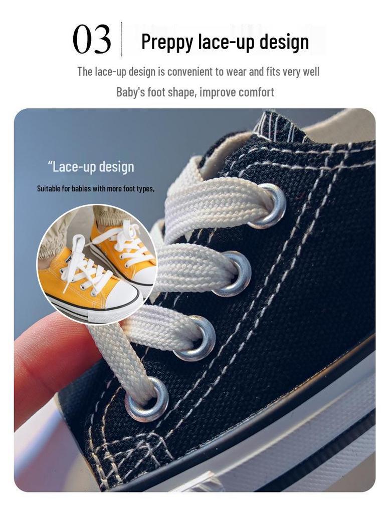 2026 Summer Korean Style Girls' Canvas Shoes: Soft Sole for Small, Medium, & Large Children – Ideal for School & Play