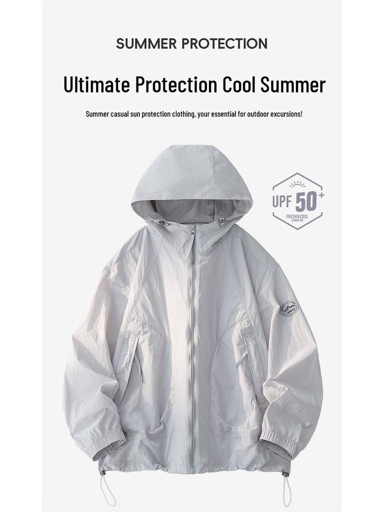 Men's UPF50+ Hooded Sun Protection Jacket - Cooling, Quick-Dry, Breathable, Lightweight Fishing Gear (2026)