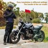 2ks motocyklový stožár na vlajku univerzální teleskopický stožár na horská kola venkovní cyklistika motocyklový nosič zavazadel police na vlajku