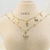 Vintage Titanium Steel Cross Pendant Necklace: Stylish European and American Design, Versatile Clavicle Chain