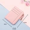 Slim Wallet Purse PU Leather Women Men Card Holder Unisex Zipper Business Card Case Credit Mini Bank Cards Holder Gift Wallet