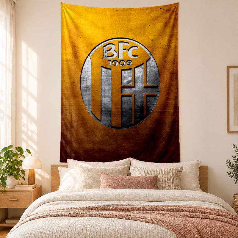 Bologna Football Club Tapestry Highquality for Decorating Living Room Bedroom Dorm Walls Ideal As Bedroom Wallart Orholiday Gift