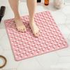 Anti Slip Shower Mat with Suction Cups and Drain Holes Fast Draining Shower Mats for Bathroom Bathtub & Shower Stall