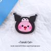 Cute Cartoon Double-Sided Acrylic Memo Clips - Transparent Small Stationery Clips for Journals and Office Bills