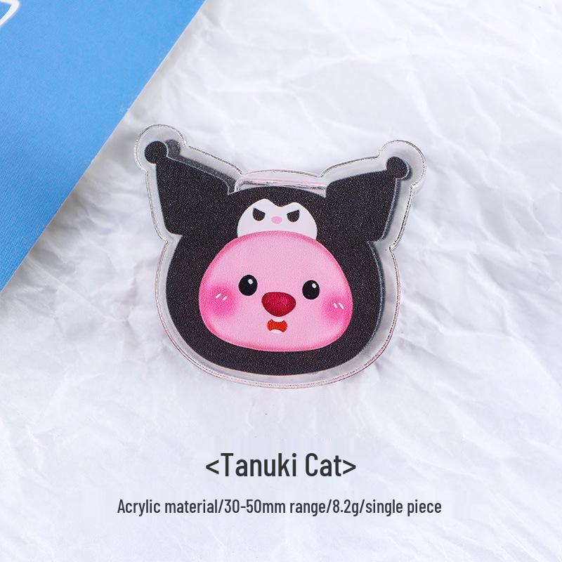 Cute Cartoon Double-Sided Acrylic Memo Clips - Transparent Small Stationery Clips for Journals and Office Bills