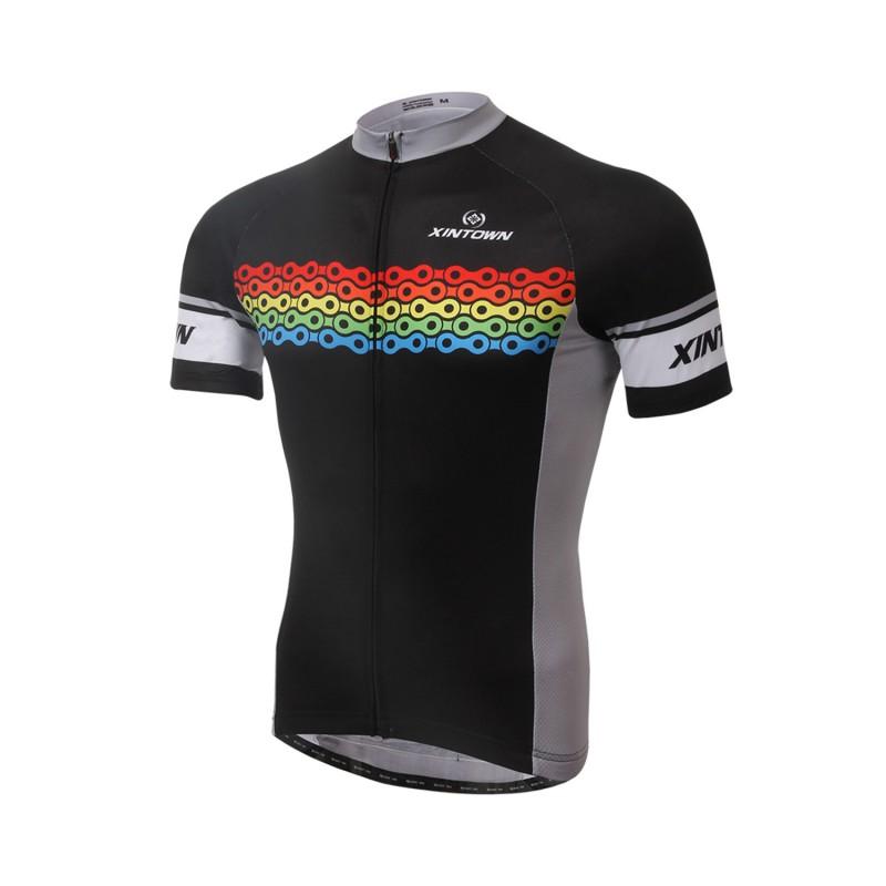 Mens Cycling Jersey Short Sleeve Breathable Quick-Dry Bike Sport Shirt Riding Apparel