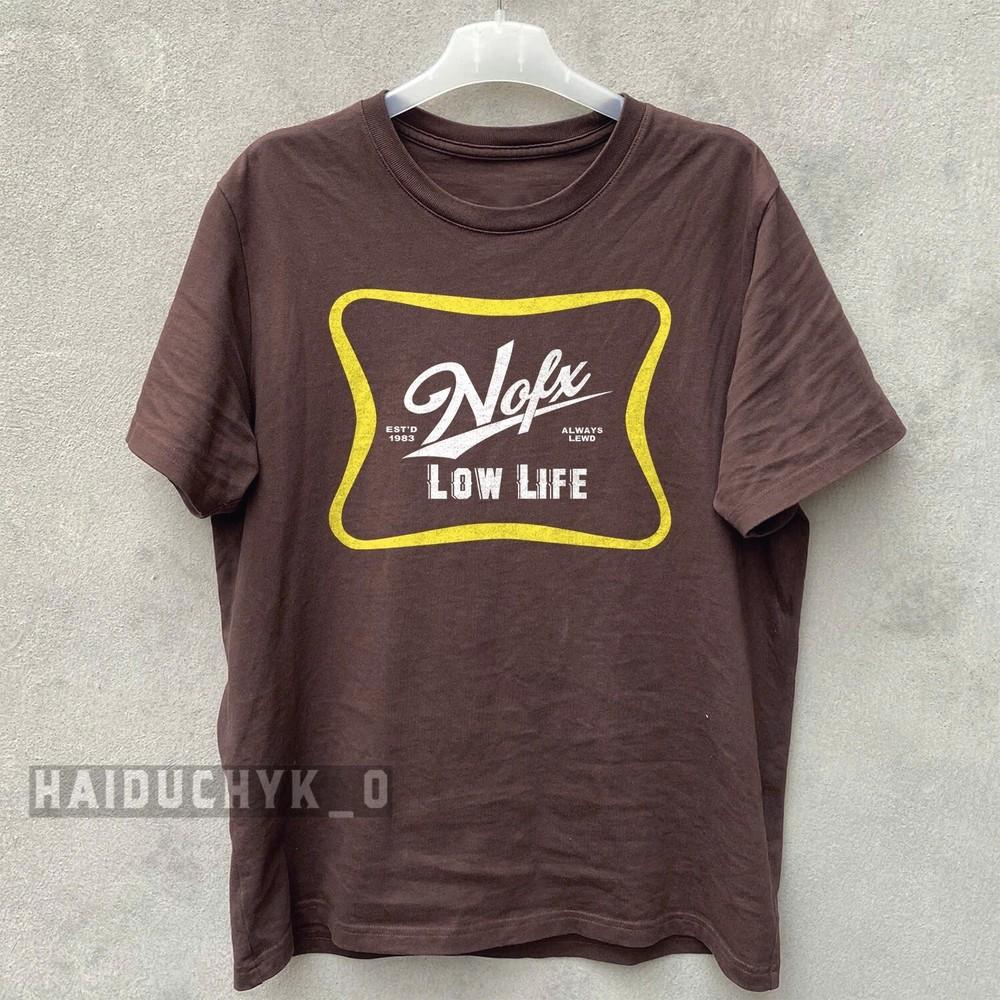 NOFX Low Life 1983 Unisex Hnědé Tričko Velikost S-5XL Unisex Tričko