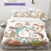 Doraemon Pattern Bedding Quilt Set  Home Decoration  Gift (1 * duvet cover + 2 * pillowcase  without core)