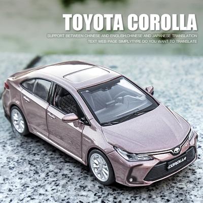 JLPC6 Chengzhen 1:33 TOYOTA Corolla Hybrid Alloy Car Die Cast Toy Car Model Sound and Light Children's Toy Collectibles Birthday Gift