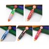 5 Pcs Creative Doll Retractable Ballpoint Pen Smooth Writing Pen Blue Ink Press Pen School Office Supplies for Student
