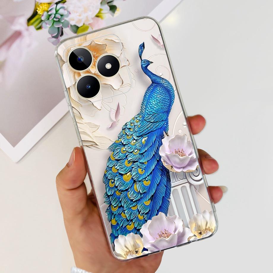 For Realme C51 RMX3830 / Realme C53 RMX3760 Global Phone Cover Cases Transparent Soft TPU Capas Etui For RealmeC51 C 51 Housing