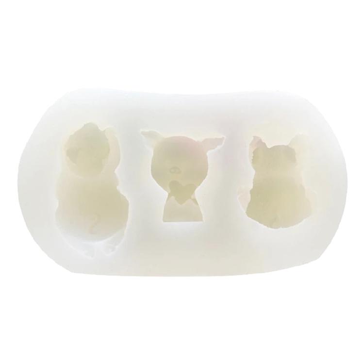 Cartoon Pig Silicone Mold Pig Shaped Silicone Cake Mold 3D Cute Pig Resin Mold 1