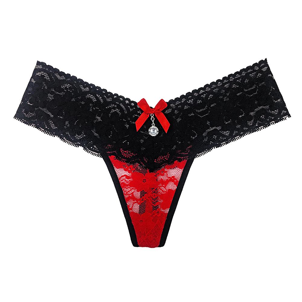 Erotic Panties Sexy Women Underwear Brazilian Girls Lace Bikini Seamless Ultra Low Waist Seamless Bow Female Thongs