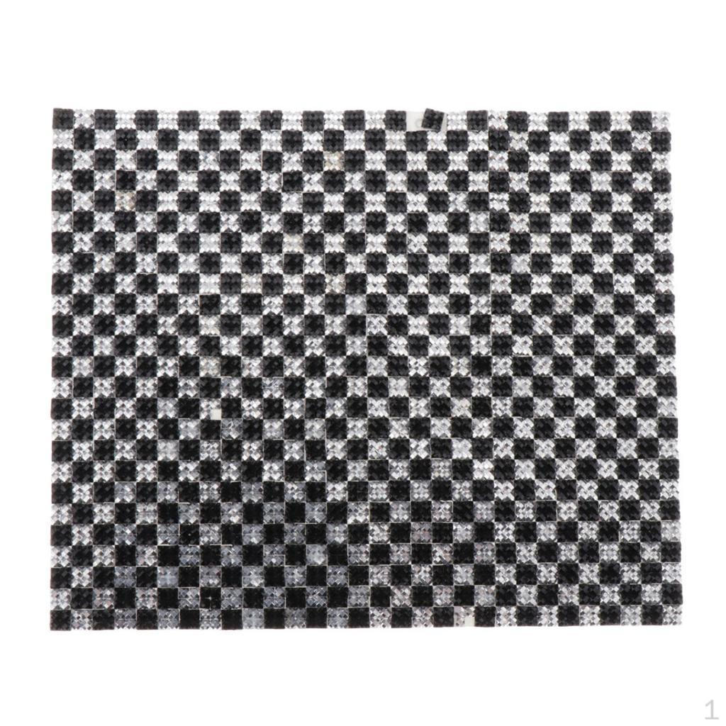 1/12 Мозаичное напольное покрытие для декора миниатюрной комнаты Black