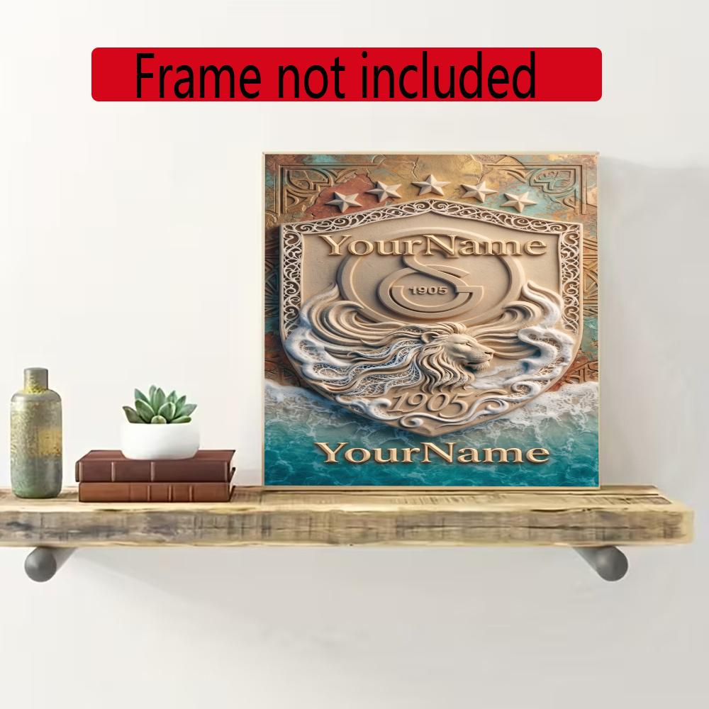 Galatasaray Personalized Name Round Diamond Painting Kit Diamond Embroidery Painting Rhinestones Mosaic Frameless Handwork Decoration Arts