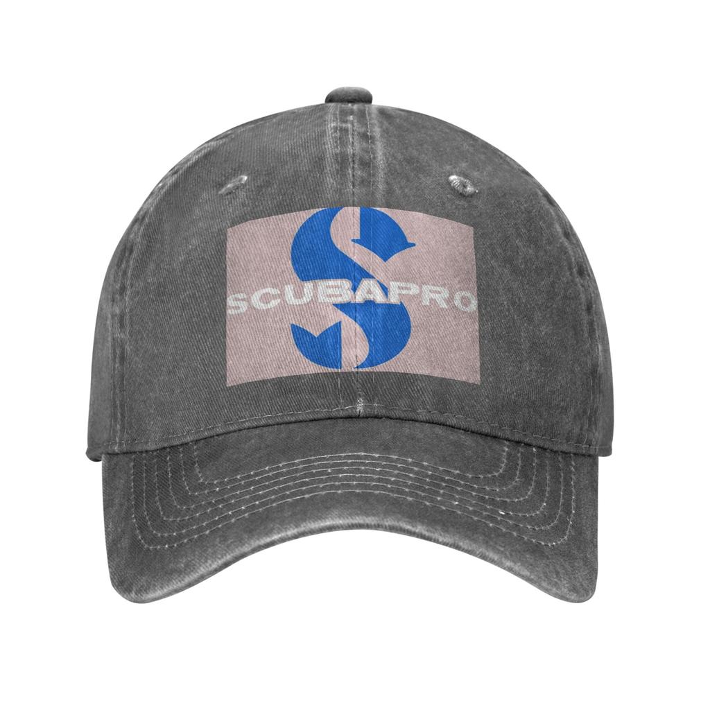 Scubapros Tauchlogo Baseballkappen Mode Gewaschene Jeanshüte Outdoor Verstellbare Kappe Sport Baseball Cowboyhut für Unisex