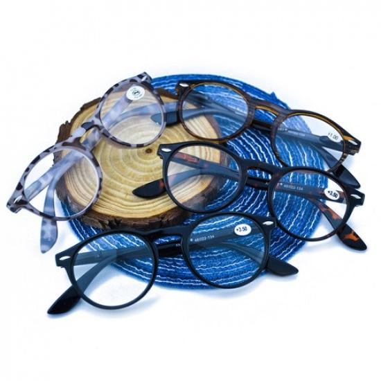 Retro Reading Glasses Oval Spring Hinges Tortoise Readers +1.0 1.5 2.0 2.5 3.0