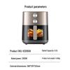 Midea 6.5L Visible Air Fryer with Dual Heating CN plug (adapter included)